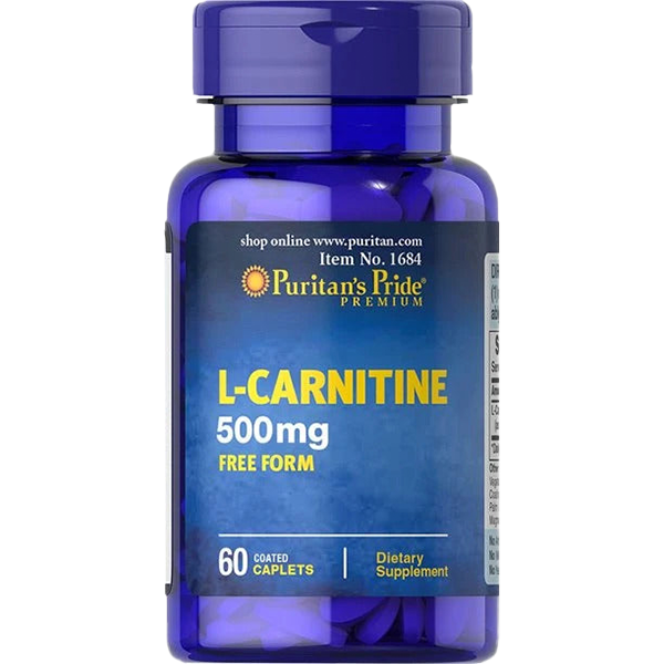L-Carnitine - 500 mg, 60 Caplets