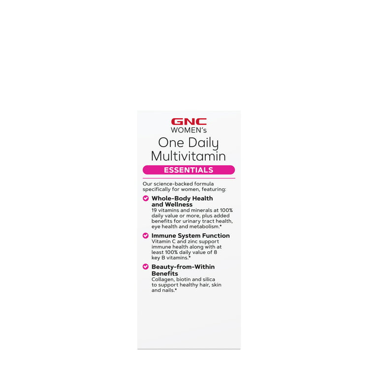 GNC Women's Essentials One Daily Multivitamin, 60 Tablets