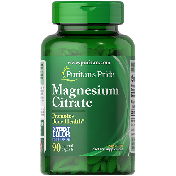 Magnesium Citrate - 200 mg, 90 Caplets