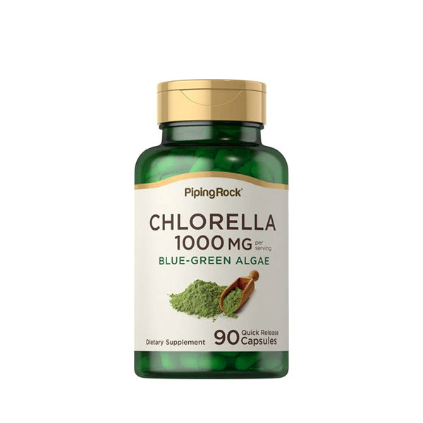 Chlorella Blue-Green Algae, 1000 mg (per serving), 90 Quick Release Capsules