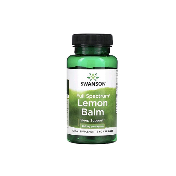 Full Spectrum Lemon Balm, 500 mg, 60 Capsules