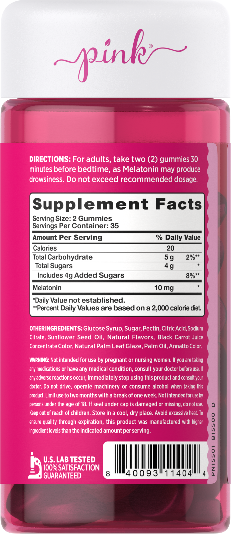Pink Melatonin Sleep 70 Gummies