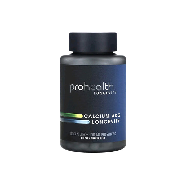 Calcium AKG Longevity, 1,000 mg , 60 Capsules (500 mg per Capsule)