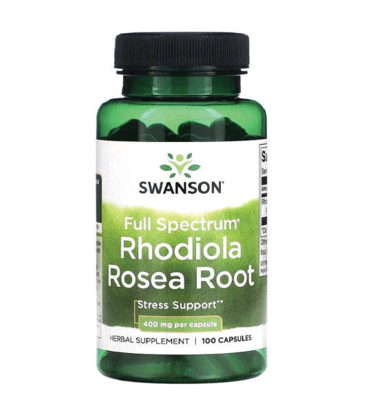 Full Spectrum Rhodiola Rosea Root, 400 mg, 100 Capsules