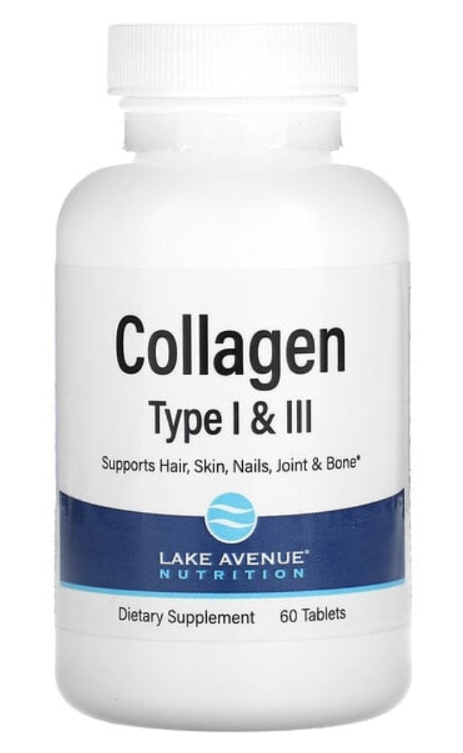 Hydrolyzed Collagen Type I & III, 1,000 mg, 60 Tablets