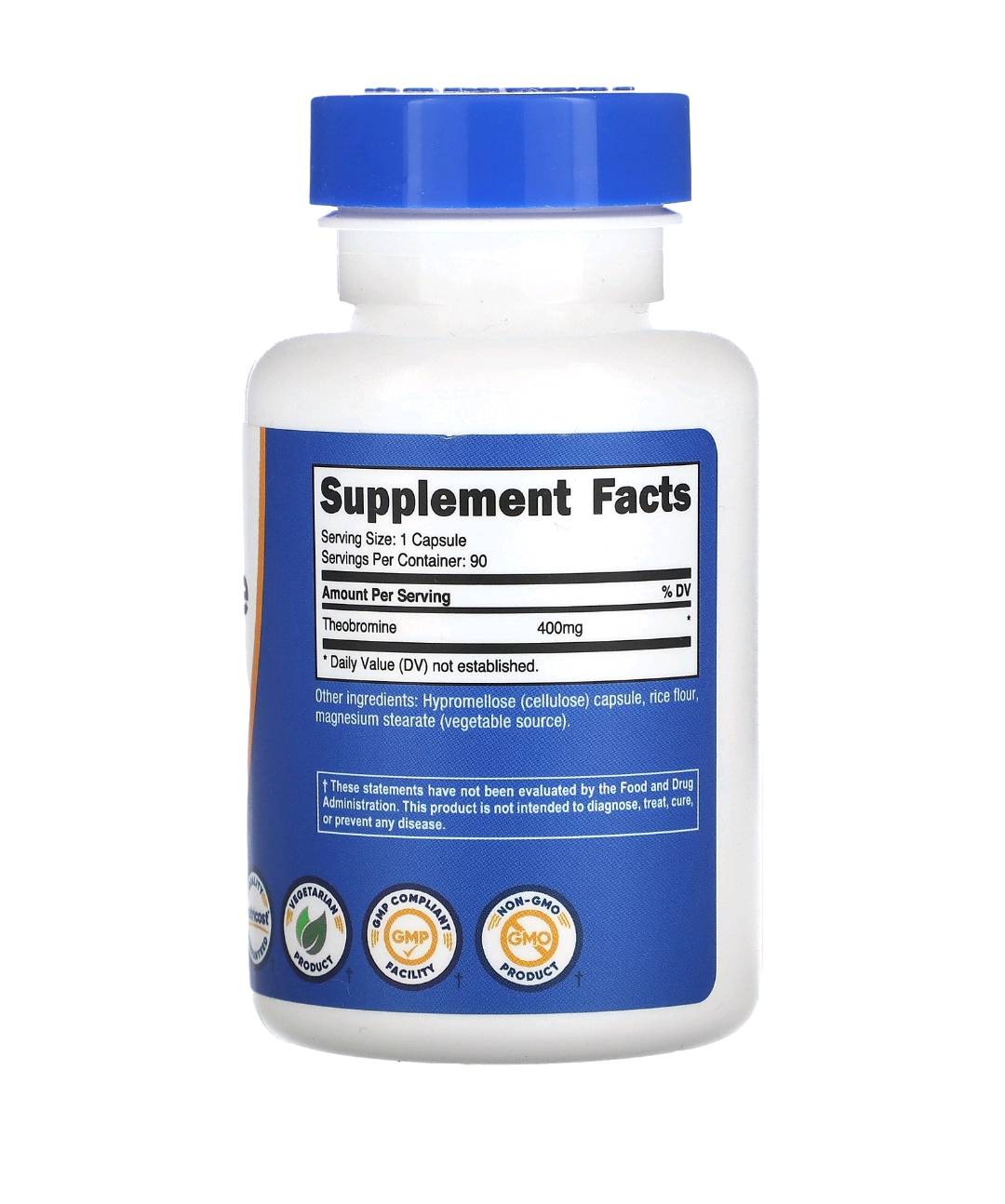 Theobromine, 400 mg, 90 Capsules