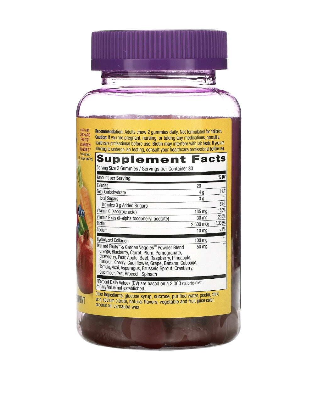 Alive! Hair, Skin & Nails with Collagen & Biotin, Strawberry, 60 Gummies