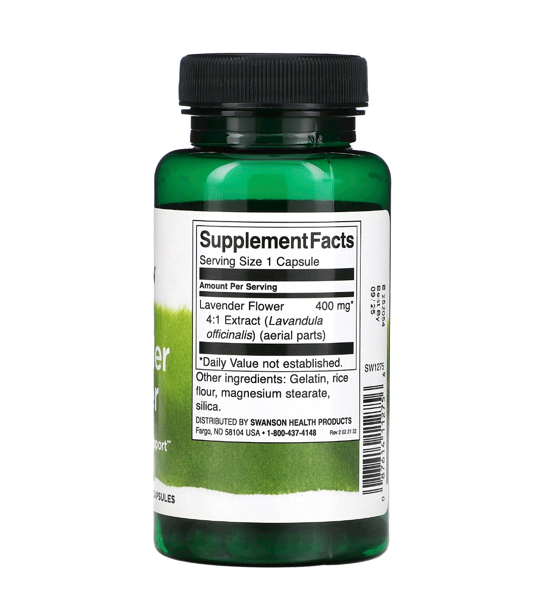 Lavender Flower, 400 mg, 60 Capsules