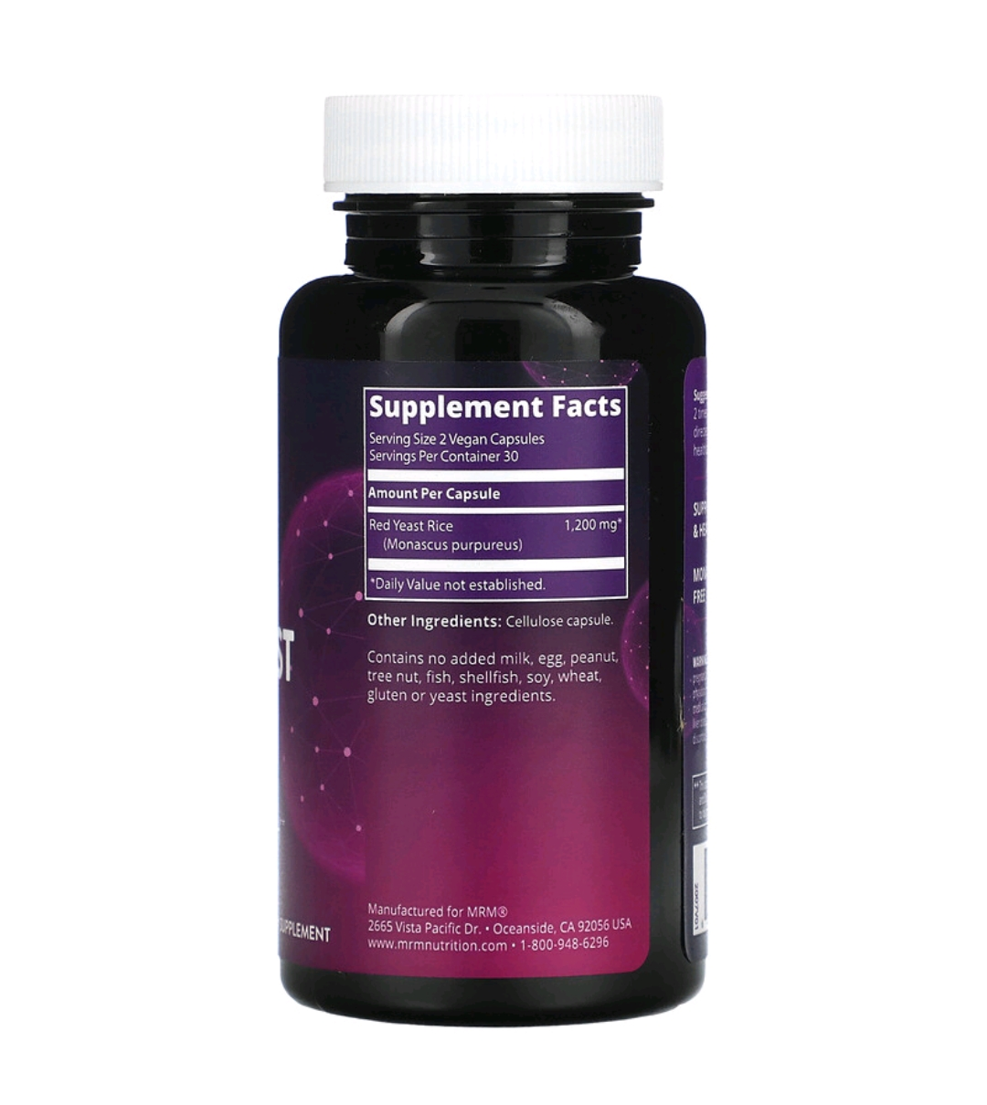 Red Yeast Rice, 60 Vegan Capsules