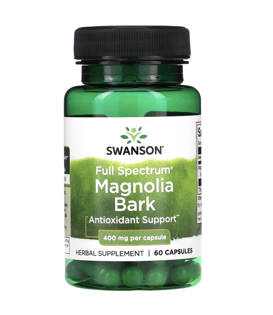 Full Spectrum Magnolia Bark, 400 mg, 60 Capsules