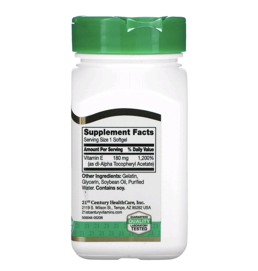 Vitamin E, 180 mg (400 IU), 110 Softgels