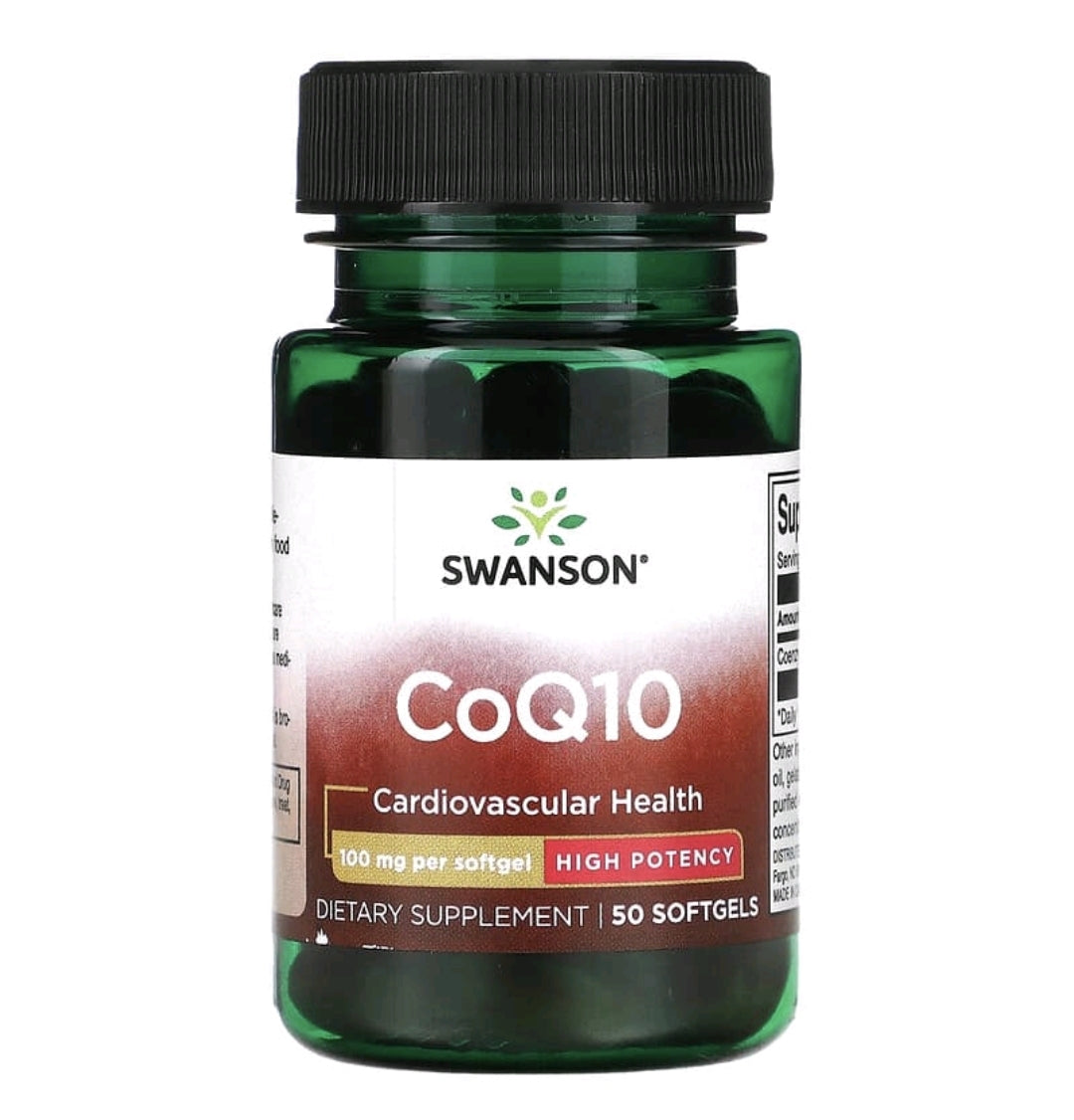 CoQ10, High Potency, 100 mg, 50 Softgels
