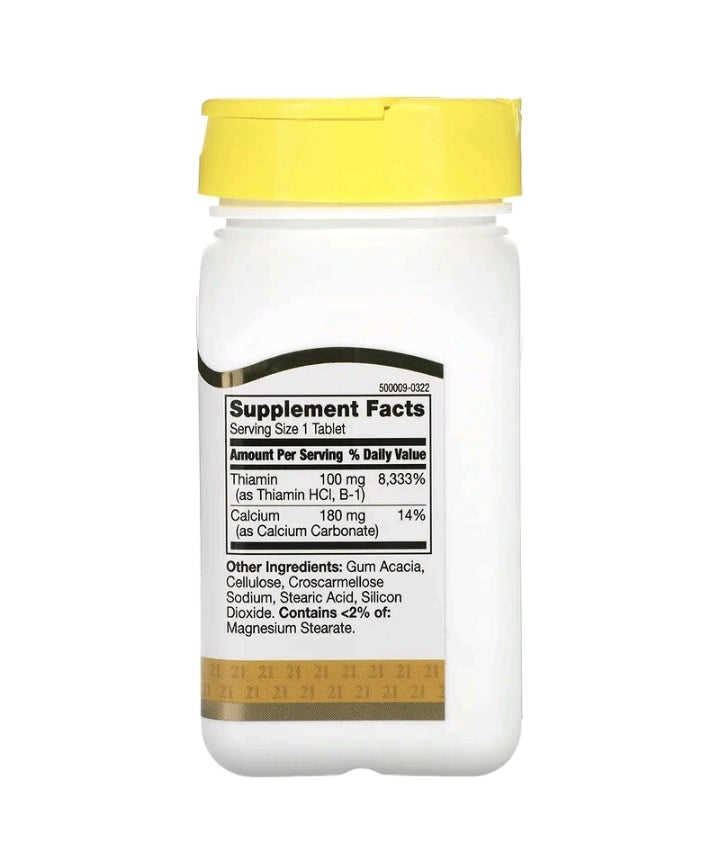 B1, 100 mg, 110 Tablets