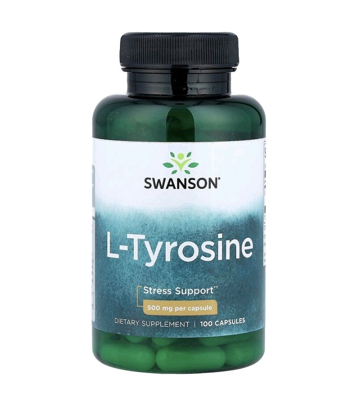 L-Tyrosine, 500 mg, 100 Capsules
