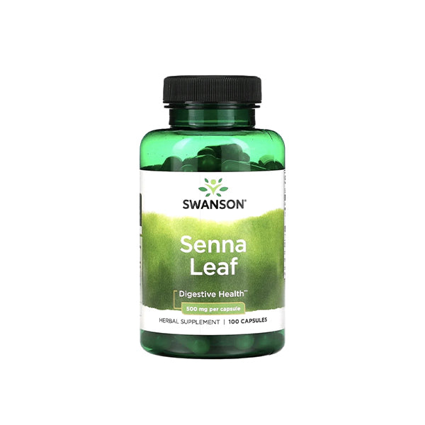 Senna Leaf, 500 mg, 100 Capsules