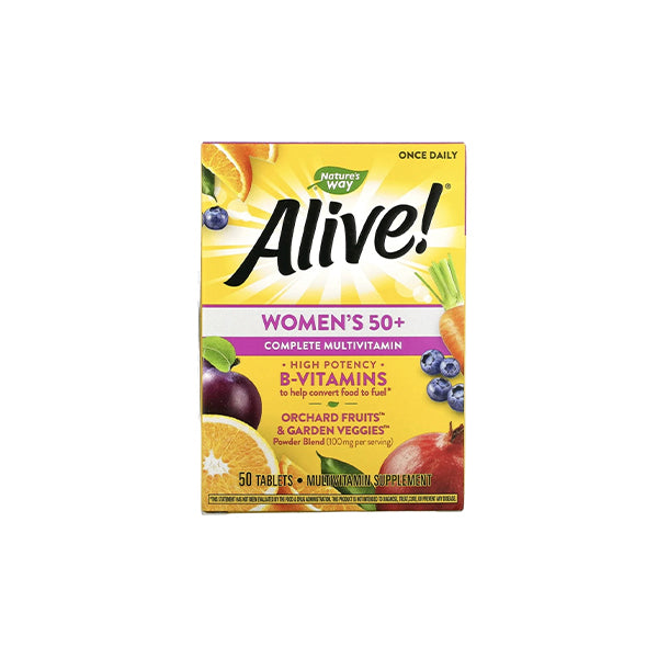 Natures Way Alive! Womens Energy Complete Multivitamin 50+ 50 Tablets