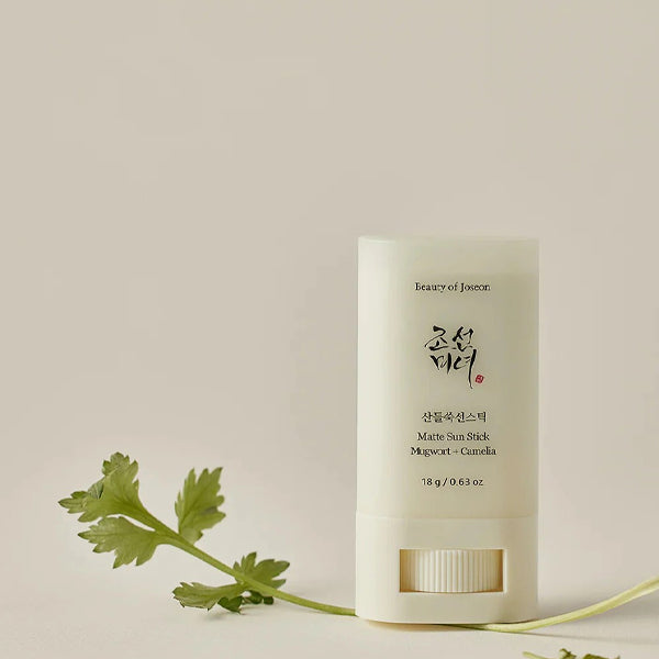 BEAUTY OF JOSEON
MATTE SUN STICK : MUGWORT+CAMELIA (SPF 50+ PA++++)