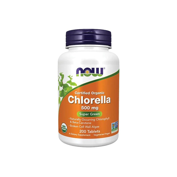 Certified Organic Chlorella - 500mg, 200 Tabs