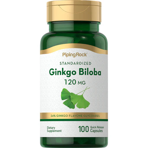 Ginkgo Biloba Standardized Extract, 120 mg, 100 Quick Release Capsules