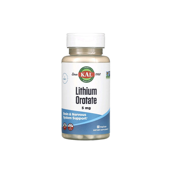 Lithium Orotate, 5 mg, 60 VegCaps