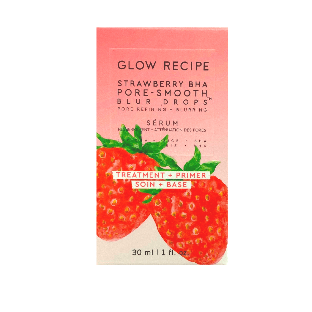 GLOW RECIPE Strawberry BHA Pore-Smooth Blur Drops, 30mL