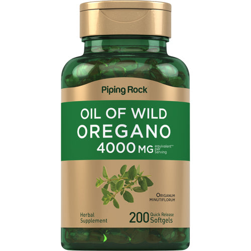 Oil of Oregano, 4000 mg (per serving), 200 Quick Release Softgels