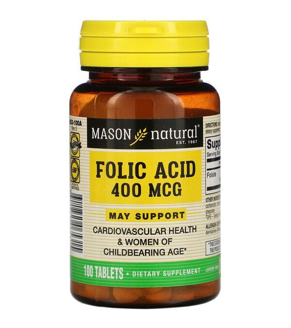Folic Acid 400 MCG 100 Tablets