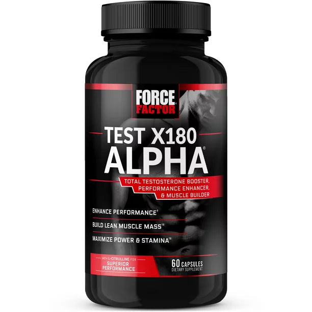 Force Factor Test X180 Alpha Testosterone Booster Supplement for Men with Fenugreek