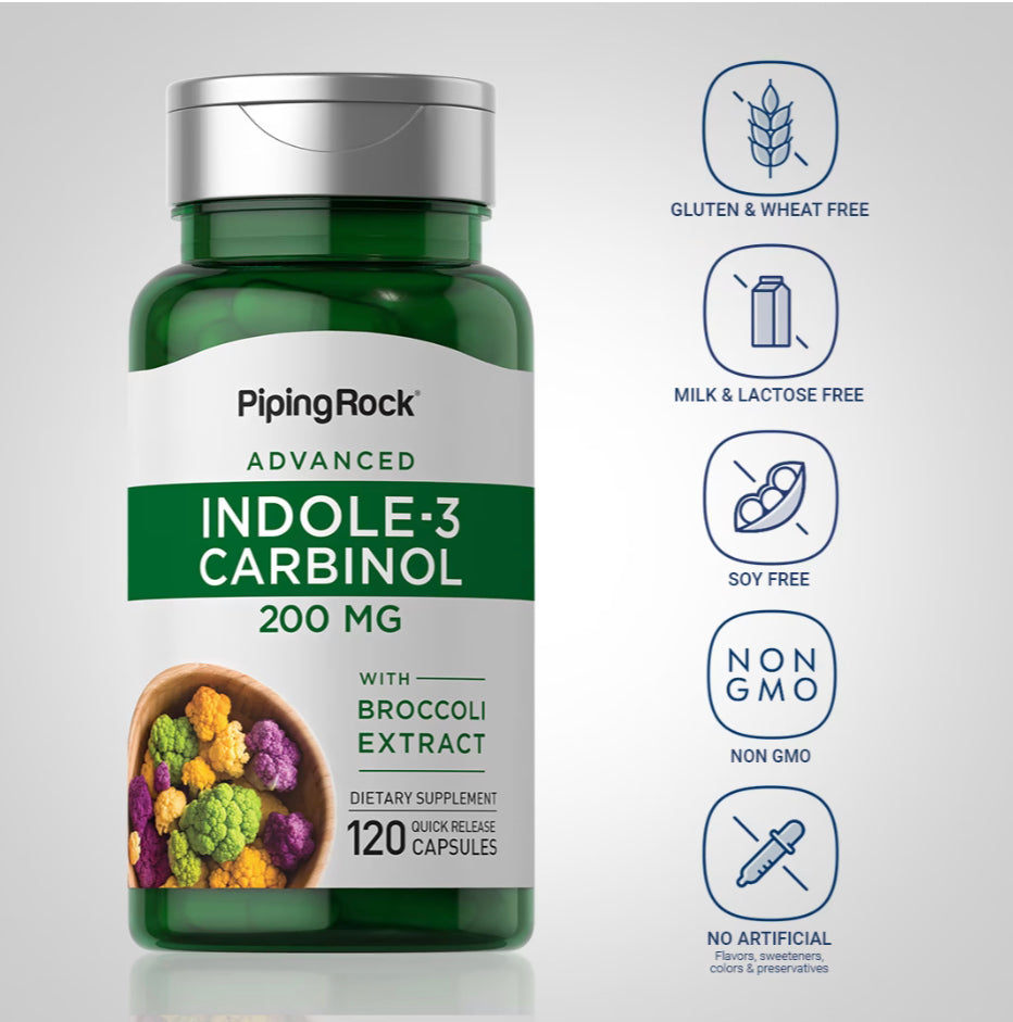 Indole 3 carbinol 200mg.