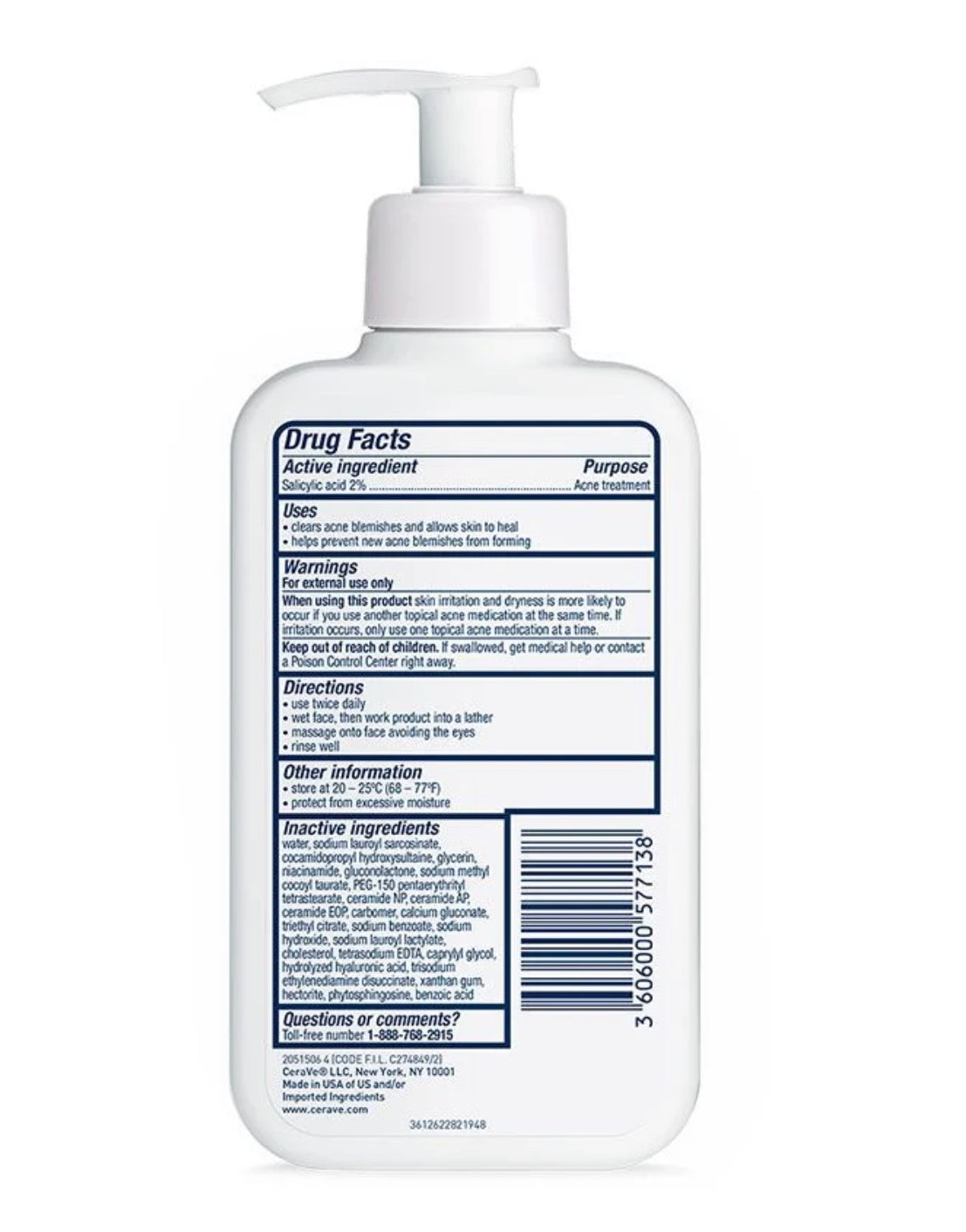 Cerave Acne Control Cleanser 237ml.