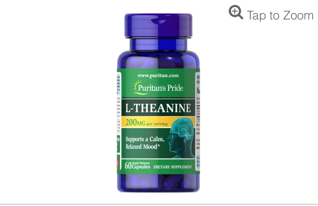 L theanine 200 mg.