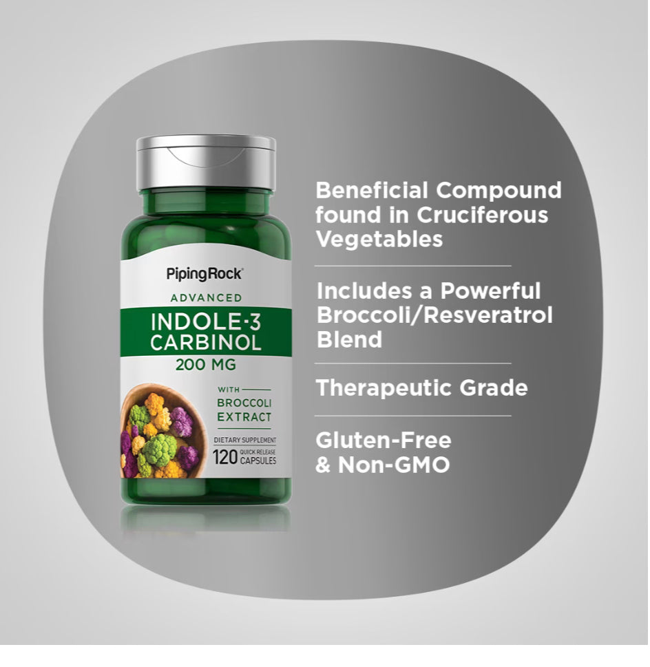 Indole 3 carbinol 200mg.