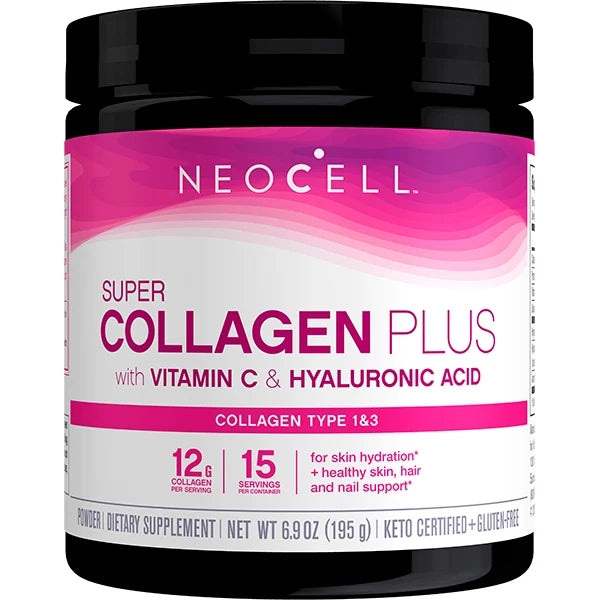 Neocell Super Collagen Plus with Vitamin C & Hyaluronic Acid Powder - 195 g