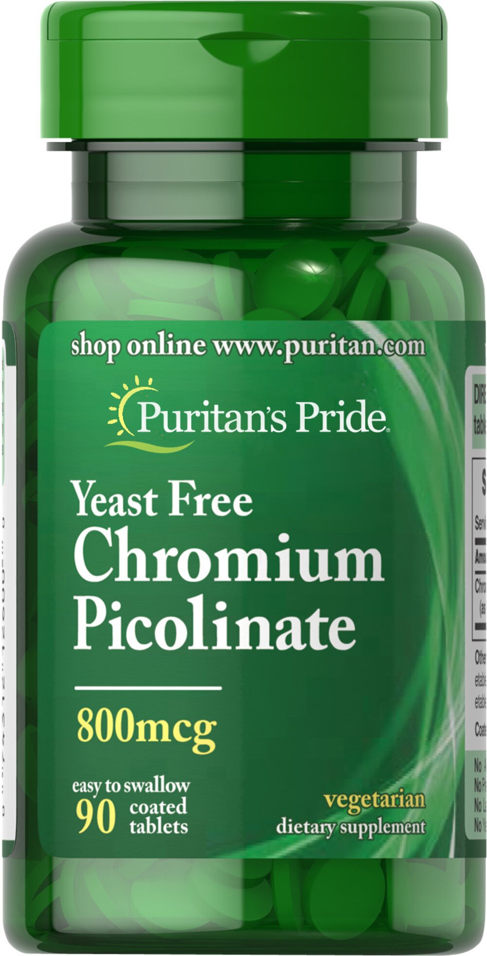 Yeast Free Chromium Picolinate 800 mcg