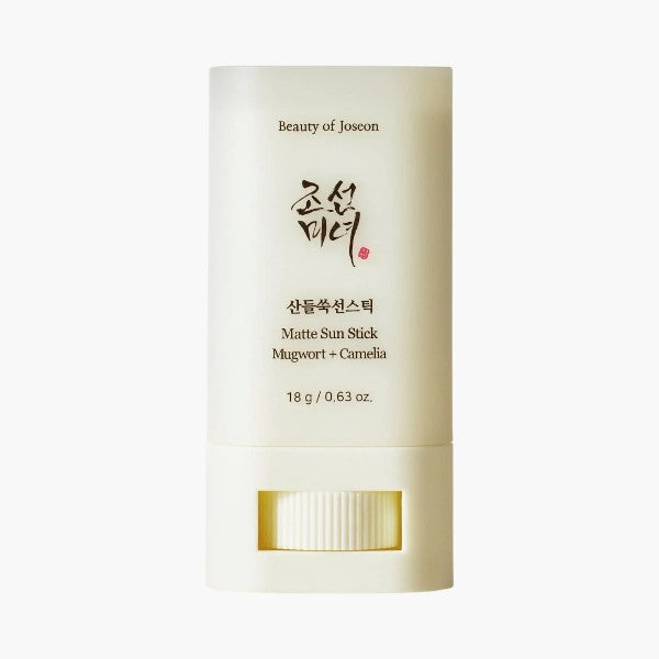 BEAUTY OF JOSEON
MATTE SUN STICK : MUGWORT+CAMELIA (SPF 50+ PA++++)