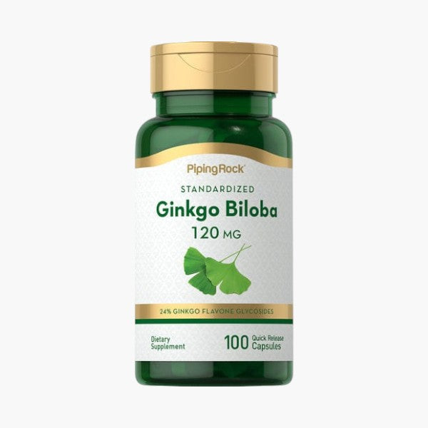 Ginkgo Biloba Standardized Extract, 120 mg, 100 Quick Release Capsules