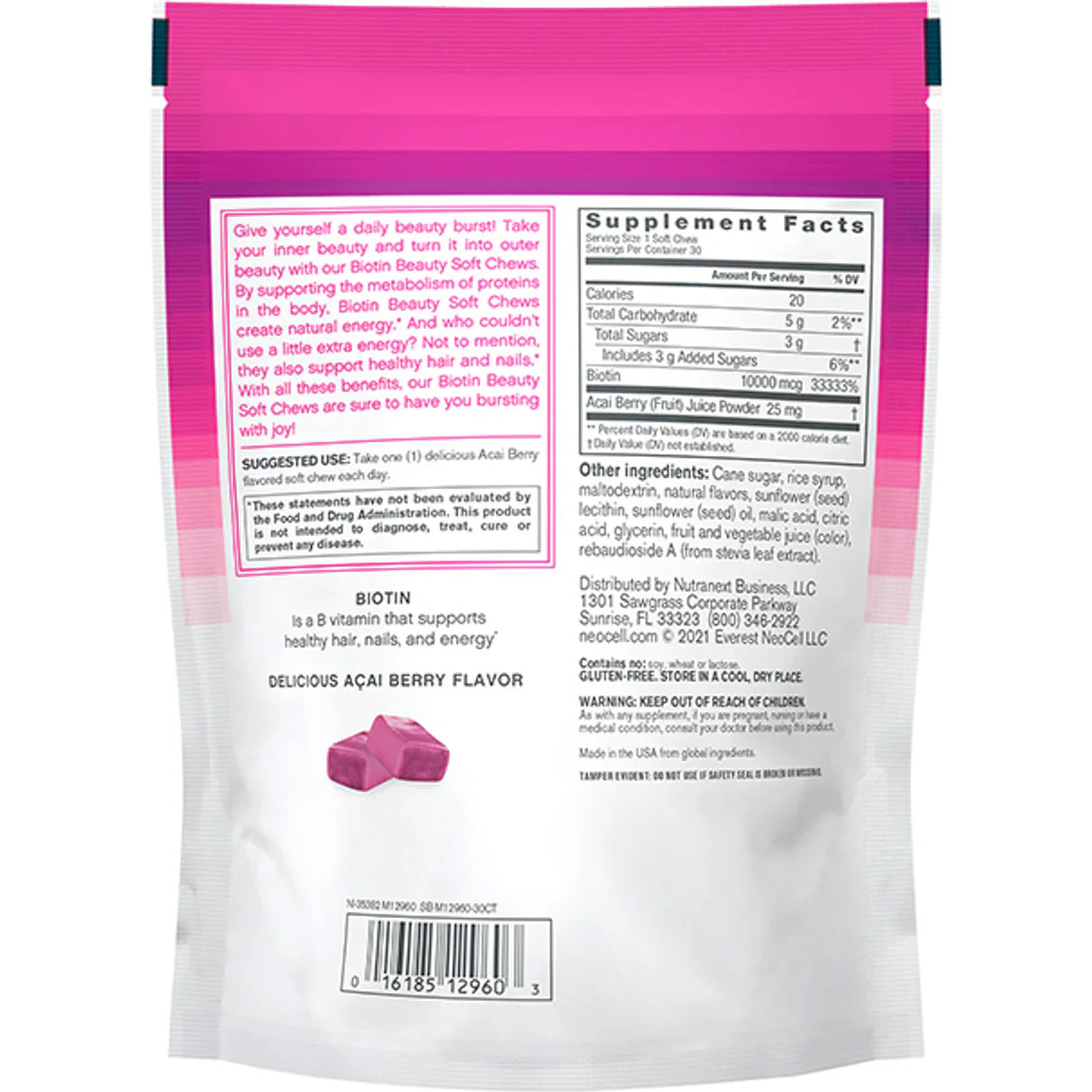 Biotin Beauty, 30 Tasty Soft Chews