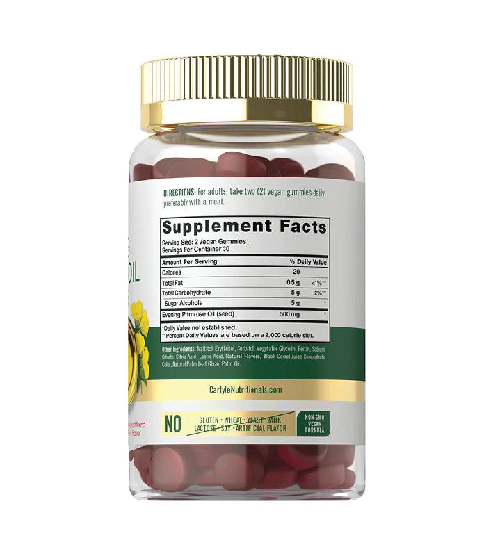 Evening Primrose Oil | 60 Gummies | Mixed Berry Flavor