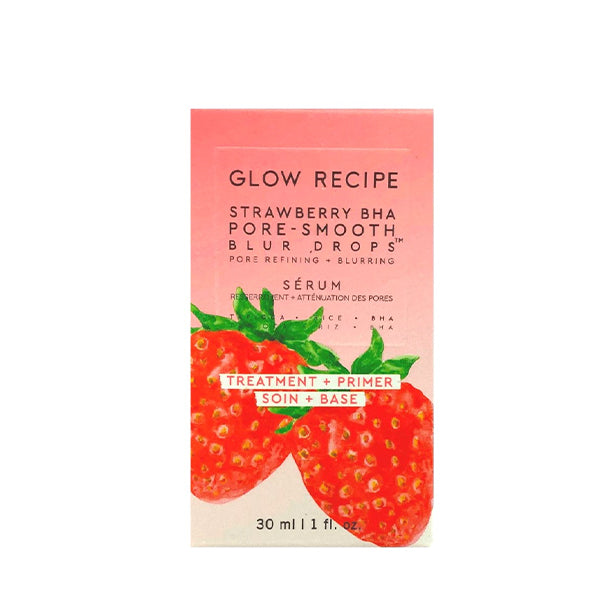GLOW RECIPE Strawberry BHA Pore-Smooth Blur Drops, 30mL