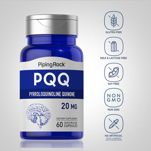 PQQ Pyrroloquinoline Quinone, 20 mg, 60 Quick Release Capsules