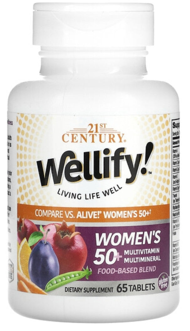 Wellify! Women's 50+ Multivitamin Multimineral, 65 Tablets