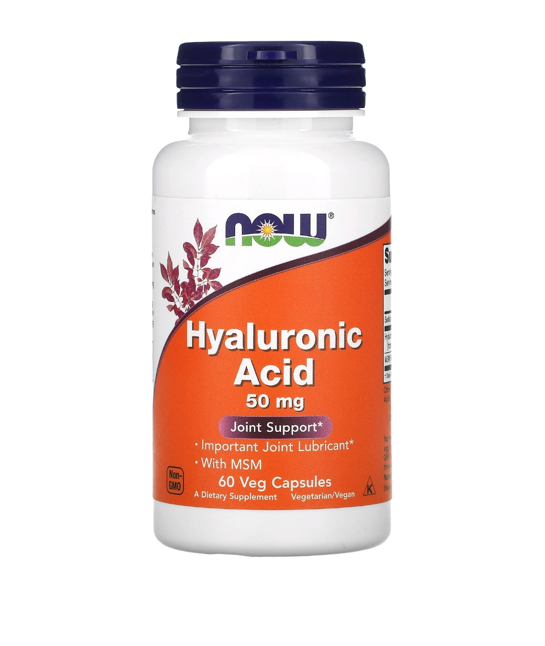 Hyaluronic Acid, 50 mg, 60 Veg Capsules