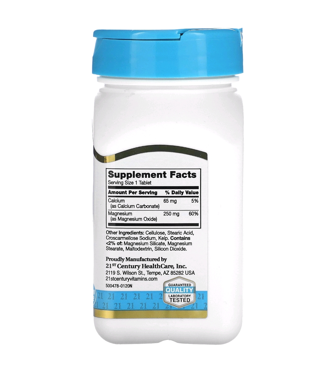 Magnesium, 250 mg, 110 Tablets
