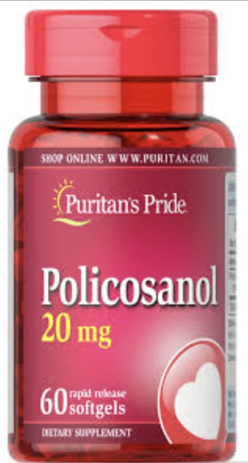 Policosanol 20mg 60 rapid release softgels
