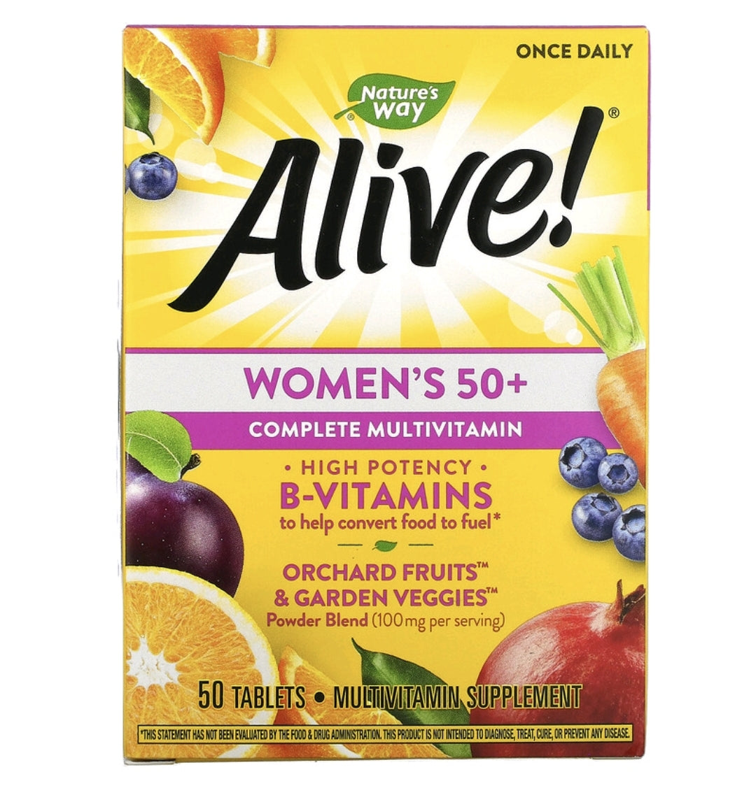 Natures Way Alive! Womens Energy Complete Multivitamin 50+ 50 Tablets