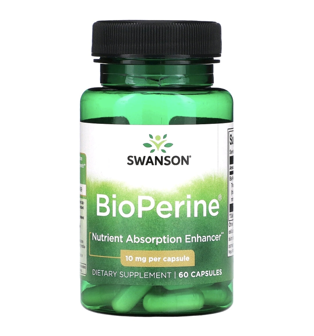 BioPerine, 10 mg, 60 Capsules