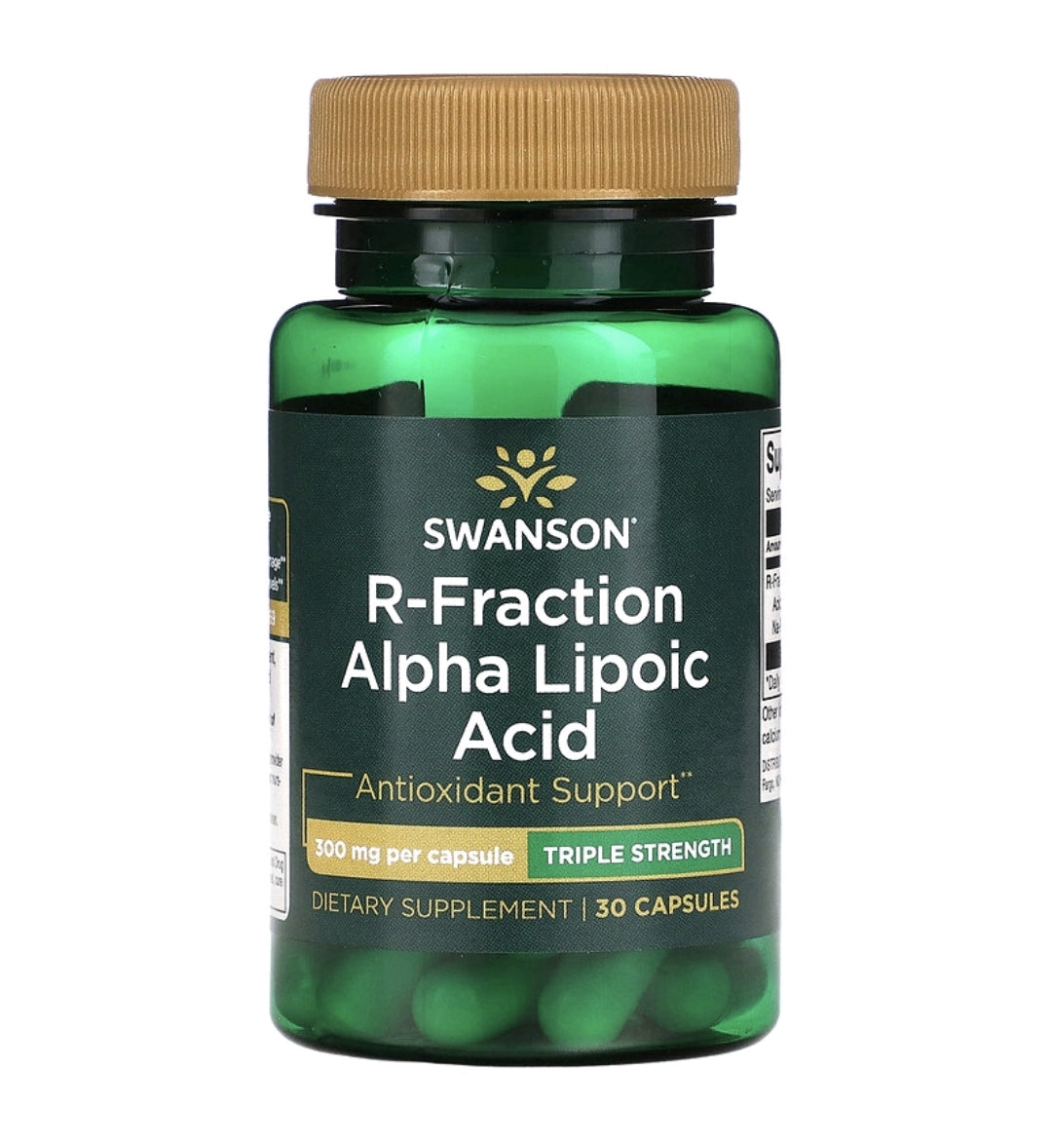 R-Fraction Alpha Lipoic Acid, Triple Strength, 300 mg, 30 Capsules