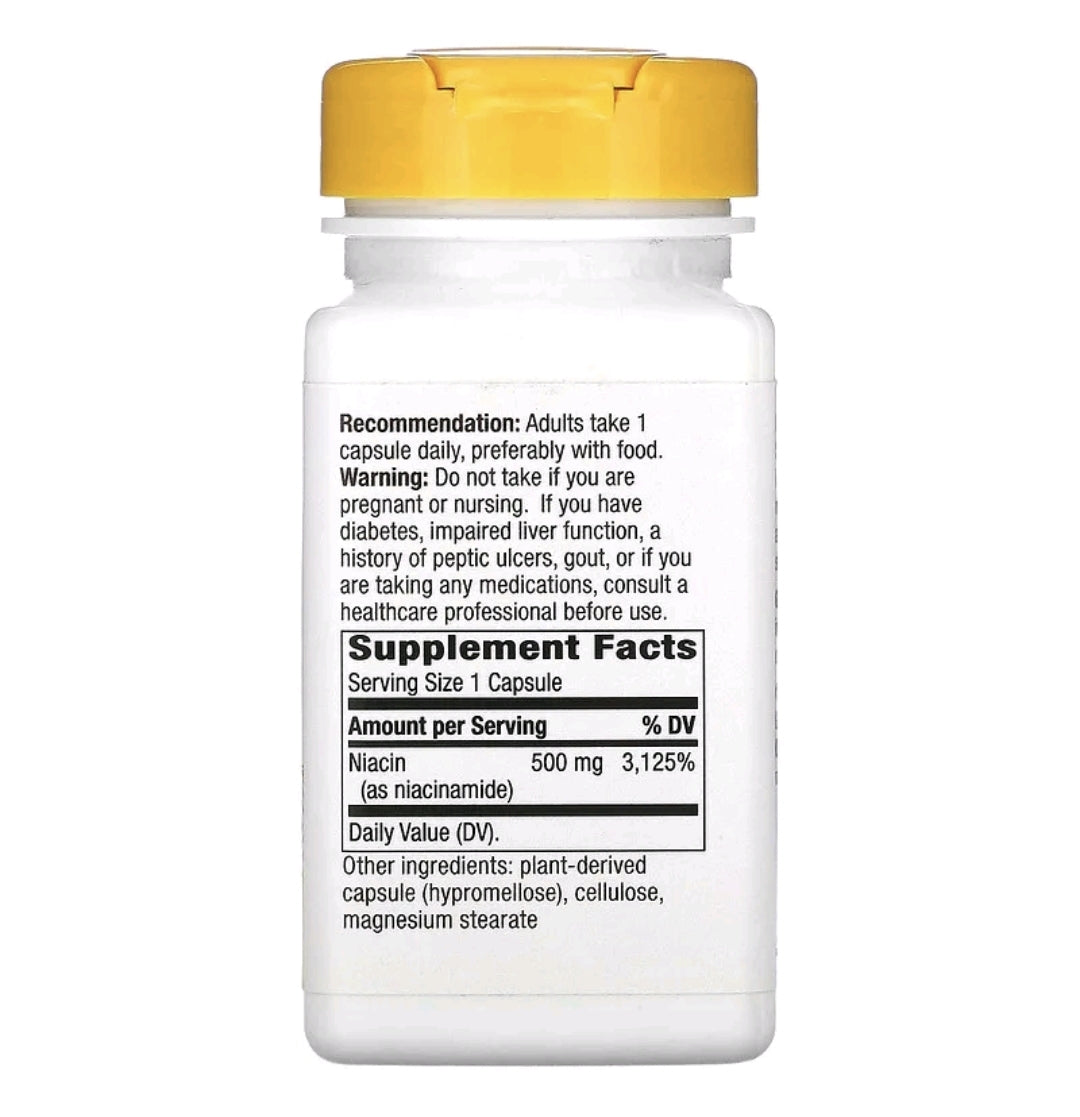 Niacinamide, Non-Flushing, 500 mg, 100 Capsules