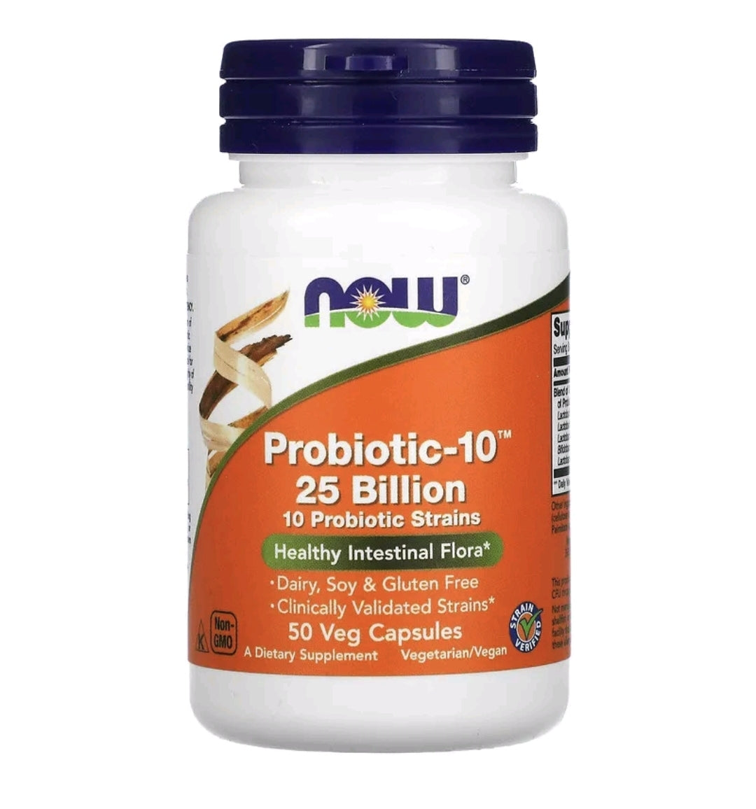 Probiotic-10 - 25 Billion CFU, 50 Veg Caps