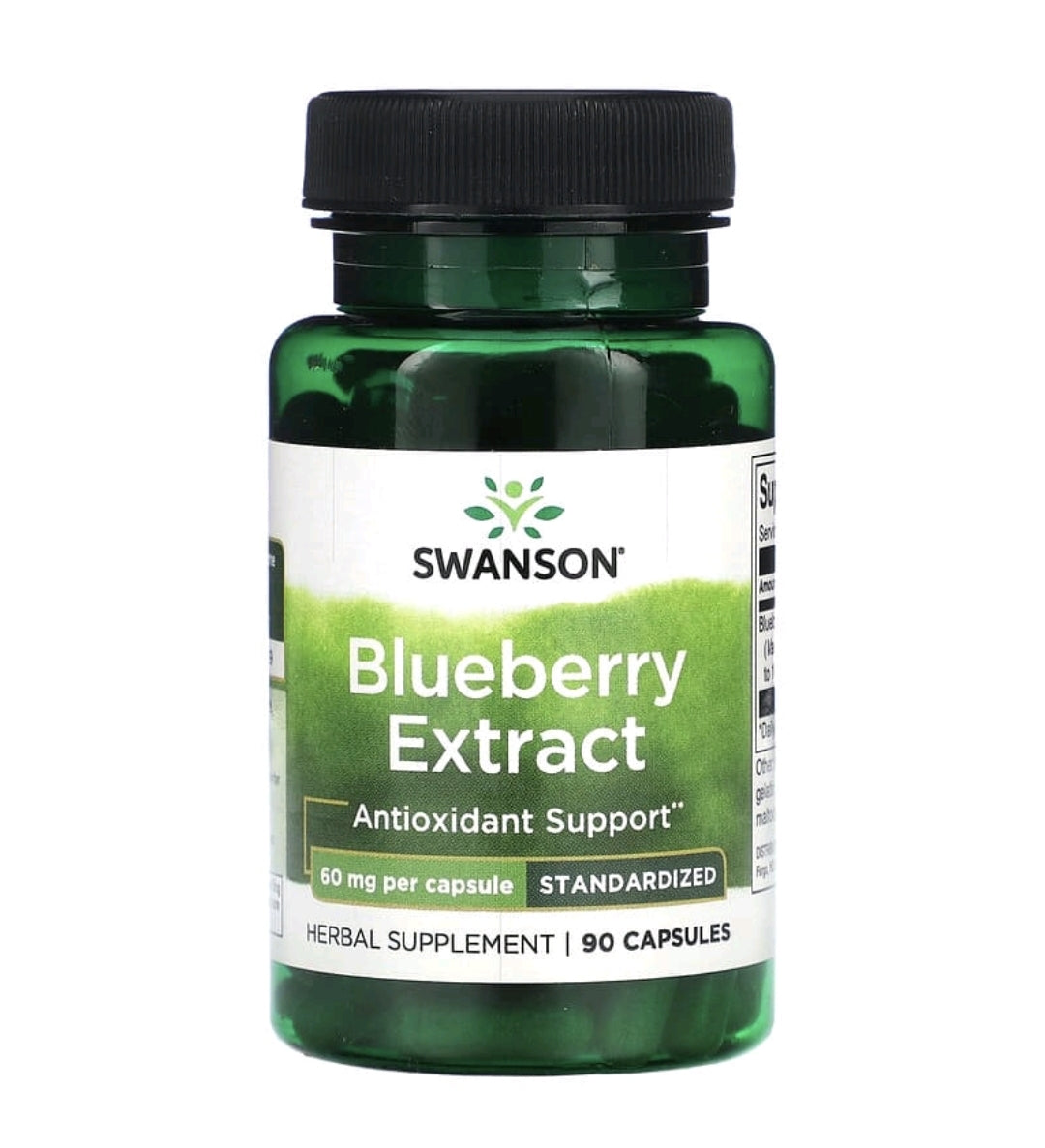 Blueberry Extract, Standardized, 60 mg, 90 Capsules